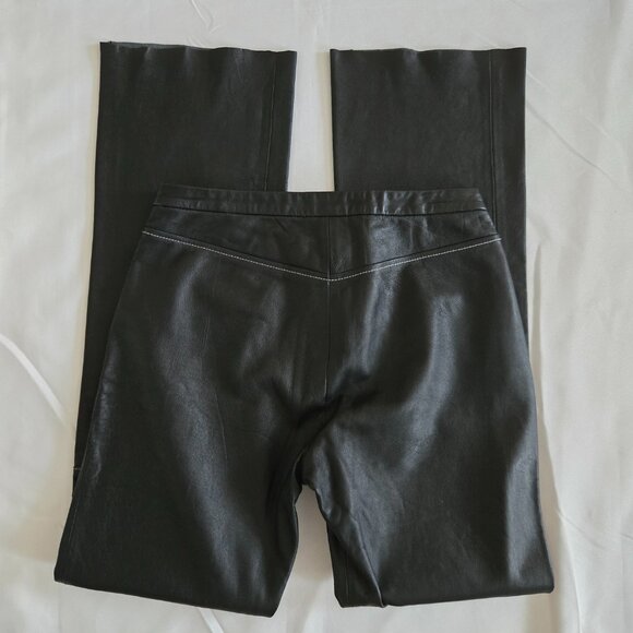 BCBGMaxazria Leather Pants SZ 4 - Picture 9 of 11